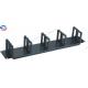 2U 2RU Horizontal Cable Manager 68mm Rings Rack Mounted