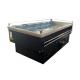 Commercial Chest Freezer Cooler Half Height Double Sides Fruit And Vegetable Showcase