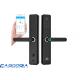 Black Bluetooth Fingerprint Door Lock With 4*1.5V AA Alkaline Battery Rfid Card Unlock