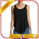 Ribbed Slub-Knit Tank, Black