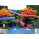 Fiberglass Children Water Slide for a water park Blue / Yellow / customized for