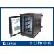 Heat Insulated Wall Mount Steel Outdoor Telecom Cabinet With Air Conditioner Cooling