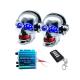 2*15W 12v BT Skull Motorbike Bluetooth Speaker Radio System With Lighting