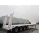 CIMC 65 ton new gooseneck low bed tri-axle low bed transport loader trailers
