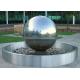 Stainless Steel Ball Water Feature / Stainless Steel Sphere Water Features For The Garden 