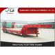 Heavy duty trailer low bed semi trailer 2 / 3 / 4 axles 40 / 80 / 100 tons capacity