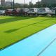 Artificial Grass Shock Absorbing Floor Tiles Eco Friendly Non Toxic For Soccer Field