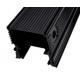 Black Anodized Aluminum Extrusions For Electronics / Electrical Cover / Electronic Enclosure