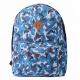 Camo Inventory School Laptop Backpack Stationery Outdoor Traveling Navy Blue