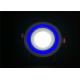 Embedded Coloured LED Downlights White Centre Blue Edge Round CRI Ra>70 Commerical