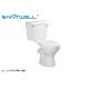 Round P trap S trap Ceramic Toilet Washdown Sanitary Ware 720*380*730 mm Size
