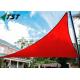 Water Resistant Triangle Shade Sail Red Color Cool Patio Sun Shade Canopy