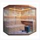 Luxury Hemlock / Red Cedar Wood Indoor Steam Sauna Room For 6 Person