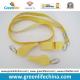 Popular Promotional Sport Gift Yellow Plastic Whistle w/Neck Lanyard Together