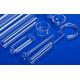 Transparent quartz tube machined one side polished or grinding  high temperature and acid resistance