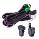 H11 Fog Light Lamp Industrial Wire Harness With LED Indicators AT 12V Relay