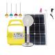 Mini Portable 3pcs Saving Solar Charged Lighting System 3W Energy Panel LED