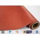 Red Silicone Coated High Silica Fiberglass Fabric Insulation Materials