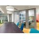 108 Series Framed Glass Partition Features High-transparency Tempered Glass Panels Within A Sleek Aluminum Frame