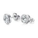 Fashion stud earrings, women's jewelry wholesale, zircon stainless steel stud