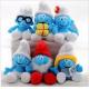 Cute Smurf Stuffed Animals Cartoon Plush Toys For Vending Crane Machine