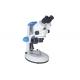Track Stand Stereo Optical Microscope Working Distance 100mm Built - In Light