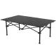 Outdoor Waterproof Aluminum Portable Camping Table For BBQ Party Square Roll Up Top