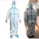 Medical Disposable Protective Suit , Breathable Disposable Coveralls CE FDA Certified