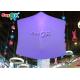 1 Meter LED Hanging Inflatable Cube Balloon With 16 Colors