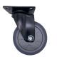 Swivel 3 TPR Caster Wheels 360 Degree Rotate Top Plate Mounted