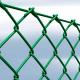 Environmentally Friendly Green PVC Chain Link Fence Aesthetics  1-2.4m Height