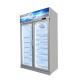 Digital Control Commercial Display Refrigerator With Beverage Three Door Upright Freezer