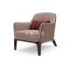 Wooden Leisure Living Room Modern Arm Chair with Ottoman