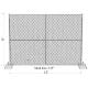 Standard 8'x10' temporary chain link construction horading fence aperture2¼(57mm) x2.7mm ga and 16ga wall thick x 42mm