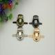Gold lock metal bag buckle button zinc alloy push lock for bags