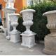 Marble carvings planter stone carved flowerpot sculpture,outdoor stone garden statues supplier