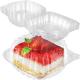 Disposable Plastic To Go Containers With Clear Lids Fancy Hinged Top Square Clamshell Food Boxes For Take Out