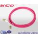 OM4 Pink Violet Duplex Fiber Patch Cable 3.0mm Diameter For Metro Local Area Networks