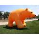 Advertising Inflatable Cartoon Yellow Polar Bear With CE / UL Blower