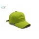 Green Color Custom Baseball Caps Trucker Design For Outdoor Activities / Advertising