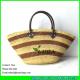 LUDA high quality wheat straw handbags natural straw wicker beach bag