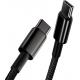USB C Straight USB Cable 100w Pd 5a Qc 4.0 Fast Charging Zinc Alloy Nylon Braided
