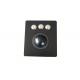 Mechanical Trackball Industrial Pointing Device Vandal Proof With Black Titanium Plate