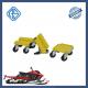 Heavy Steel Snowmobile Flat Dollies TPE PP Swivel Caster Wheel 1500 Lbs Capacity