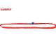 Red 5T Polyester Endless Round Sling EN1492-2 Heavy Duty Recovery Straps With