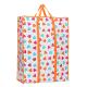 Reusable Zippered Waterproof Woven Shopping Bags Eco Friendly Nylon Handle Customizable