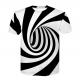 Round Neck  3d Sublimation Printing T Shirts Machine Wash Breathable