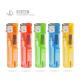 Transparent Color Slim Cigarette Lighter 8.1*2.03*1.16CM with Refillable Function