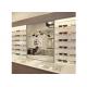 Sunglasses Shop Wall Mounted Display Cabinets With Clear Termpered Glass Shelf