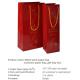 Wine pack bags, wine carrier, wine holder carrier, Making Vivid Flower Design Luxury Gift Paper Carrier Bag with Glitter